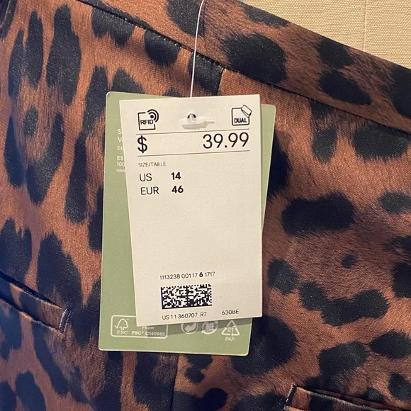 H&M Leopard Print Pants - Brown - Picture 3 of 5